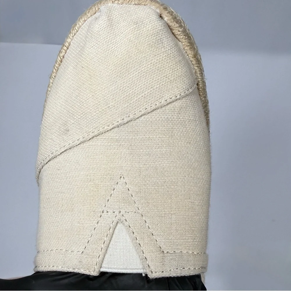 TOMS Alpargata Beige Canvas Rope Espadrille Slip On Shoes Size 7.5‎